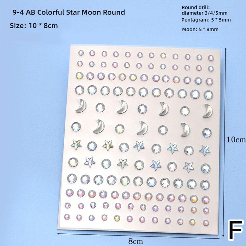 3D Butterfly Love Flower Aurora Butterfly Children's Makeup Stickers Star Stickers Face Stickers Ornaments Forehead Stickers Pearl Stickers